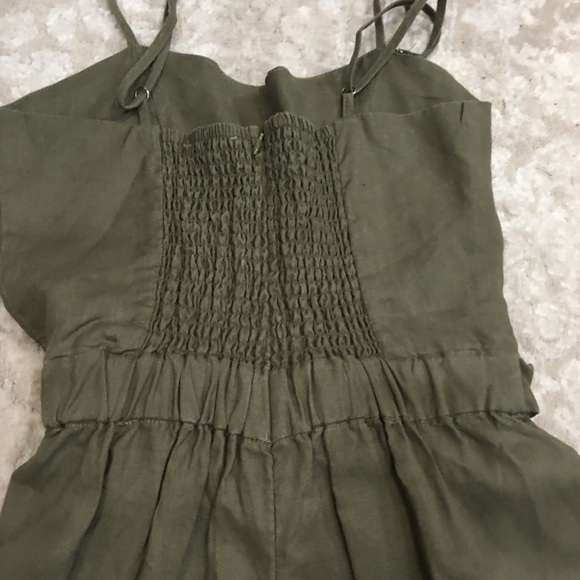 Olive Green Mini Romper - Picture 8 of 9